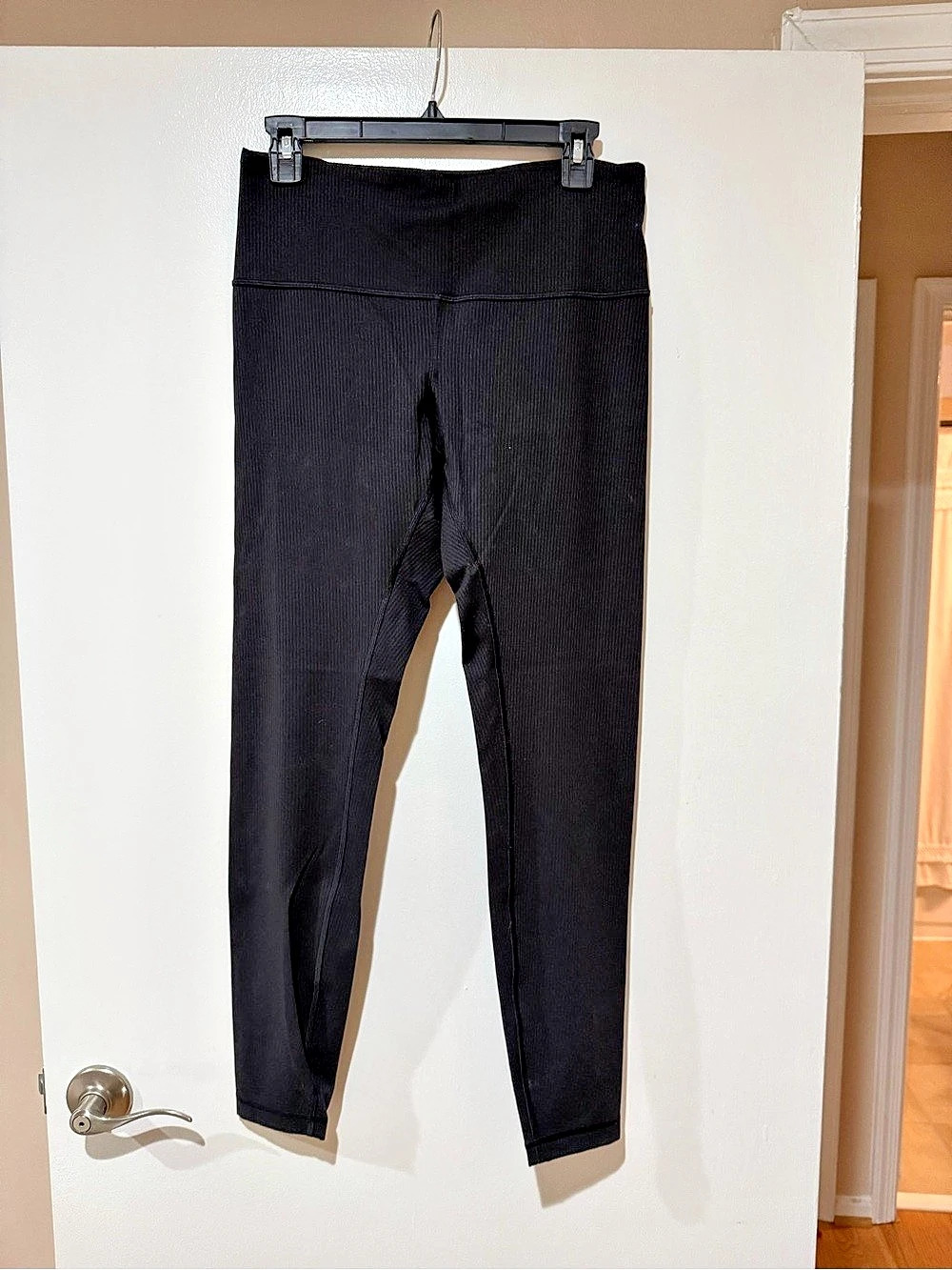 lululemon Wunder Train High-Rise Ribbed Tight 28" Black Size 10